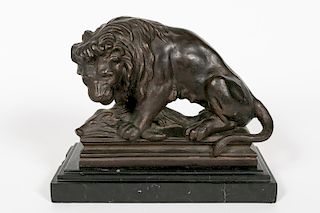 Manner of Antoine-Louis Barye Lion and Boar Figure