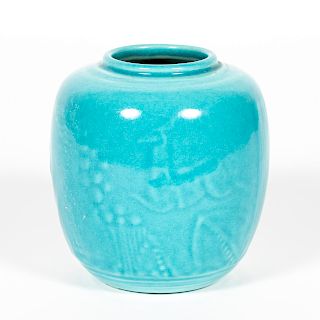 Rookwood Deco Style Blue Small Vase