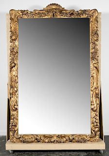 Palatial Chapman & Bros. Carved Giltwood Mirror