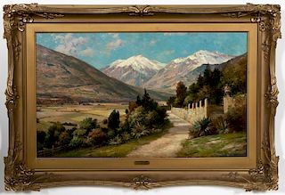Max Cornelius "Path to the Rocky Mountains", Oil