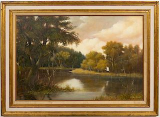 Frank S. Hawkins, "Chattahoochee River" Landscape