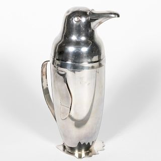 Napier Co. Penguin Silverplate Cocktail Shaker