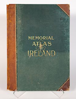 Leather Bound "Memorial Atlas of Ireland", 1901