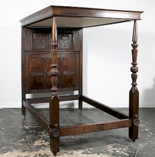Elizabethan Style Tester Bed With Period Elements