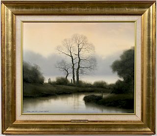 Michael John Hill "The Loving Trees" Landscape Oil