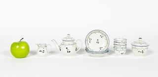 11 PC. Pearlware Child's Tea Set, 18th Century