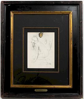 Edgar Degas "Etude de Nu Pour Semiramis", Litho