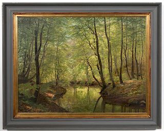 Andreas Fritz, Marselisborg Forest 1882, Oil