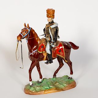 Dresden Porcelain Model, 10th Hussars Review Order