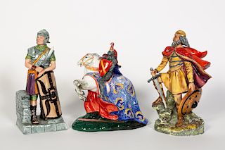 Three, Royal Doulton Figurines of Knights