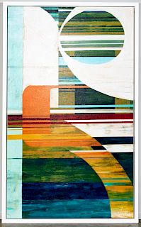 Sydney Edmunds, Large Abstract Geometric Giclee