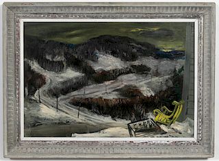 Ferdinand Earl Warren" The Yellow Chair" Landscape