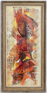 Ferdinand Warren "Autumn Leaves" Oil on Canvas