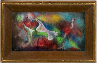 Edna Jeanette Tacon, 1947 Mixed Media Abstract