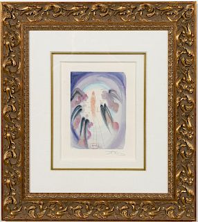 Dali Signed, "The Joy of the Blessed" Lithograph