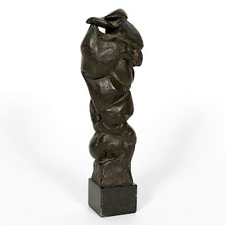 John Portman, Abstract Form Bronze Sculpture 1992
