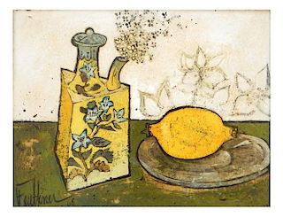 Henry Faulkner - Lemon & Flowered Bottle