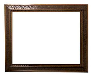 A Carved Oak Frame, Height 39 x width 47 1/2 inches.