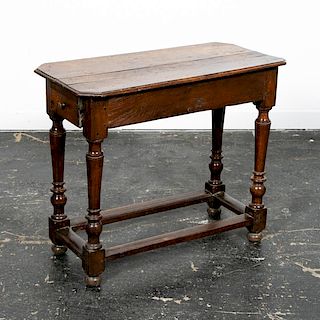 19th C. William and Mary Turned Leg Side Table