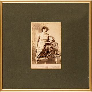 c. 1870 SARAH BERNHARDT (1844-1923) The Divine Sarah, Framed Signed Photograph