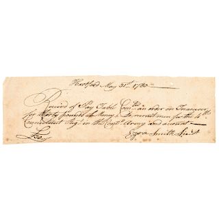 Revolutionary War Date Manuscript Document Signed Continental Army