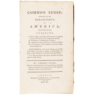 c. 1791-1797 Sammelband, Written by Thomas Paine, Four Separately Printed Essays