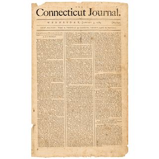 Marquis de Lafayette Bids His Farewell to Congress is Connecticut Journal Report