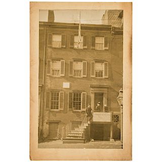 c. 1875 Peterson House Photograph - This house in which ABRAHAM LINCOLN DIED