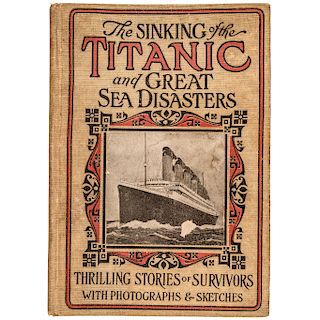 1912 Rare Salesmans Prospectus Sample Book Titled The Sinking of the Titanic...