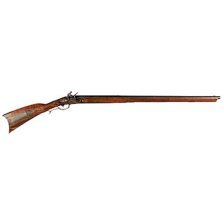 c. 1790-1820 American Pennsylvania Flintlock Curly Maple Stock Long Gun
