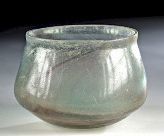 Beautifully Preserved Roman Glass Carinated Cup