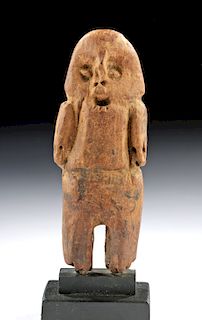 Ancient Chilean Wood Standing Figure