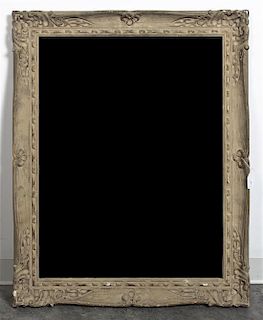 A Victorian Style Painted Mirror, Height 40 x width 32 inches.