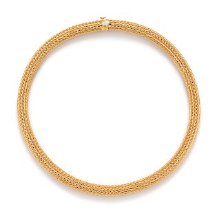 An 18 Karat Yellow Gold Collar Necklace, Lalaounis,