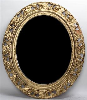 A Victorian Style Mirror, Height 27 1/2 inches.