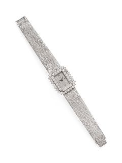 An 18 Karat White Gold and Diamond Ref. 3878A6 Wristwatch, Piaget,