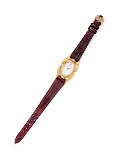 An 18 Karat Yellow Gold and Diamond €˜Equus€™ Wristwatch, Carrera y Carrera,