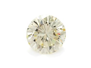 A 2.14 Carat Round Brilliant Cut Diamond,