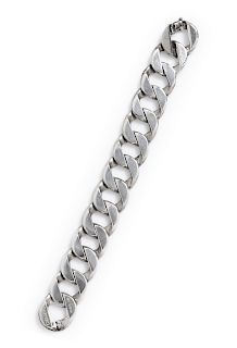 A Sterling Silver Curb Link Bracelet, Verdura,