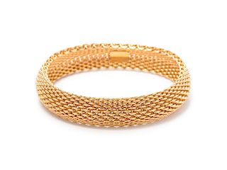 An 18 Karat Yellow Gold Bracelet, Tiffany & Co.,