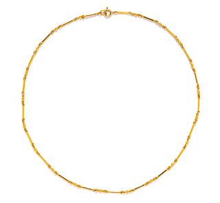 An 18 Karat Yellow Gold Link Chain,
