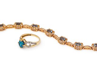 A Collection of Gold, Gemstone and Diamond Jewelry,