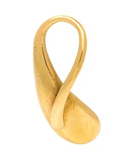 An 18 Karat Yellow Gold 'Teardrop' Pendant, Elsa Peretti for Tiffany & Co.,