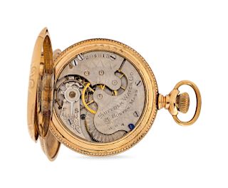 A Yellow Gold and Gold Filled Hunter Case Pocket Watch,