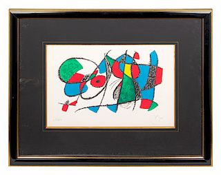 Joan Miro 
(Spanish, 1893-1983)
Plate 9, from Jo