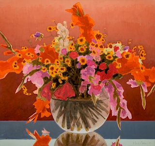 Mark Adams
(American, 1925-2006)
Flowers in a Rou
