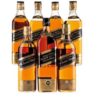 Johnnie Walker. Black Label. Blended. Scotch Whisky. Piezas: 7.