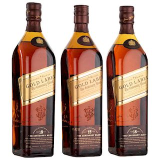 Johnnie Walker. Gold Label. The Centenary Blended. Scotch Whisky. Piezas: 3.