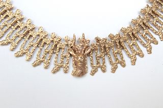 9K Yellow Gold Choker Necklace