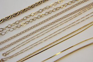 Group of 14K Yellow Gold Necklaces/Bracelets